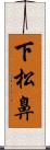 下松鼻 Scroll