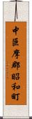 中巨摩郡昭和町 Scroll