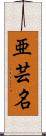 亜芸名 Scroll