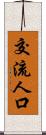 交流人口 Scroll