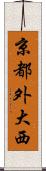 京都外大西 Scroll