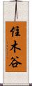住木谷 Scroll