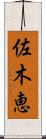 佐木恵 Scroll