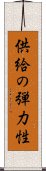 供給の弾力性 Scroll