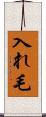 入れ毛 Scroll