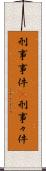 刑事事件(P) Scroll