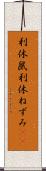 利休鼠 Scroll