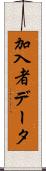 加入者データ Scroll