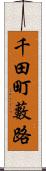 千田町藪路 Scroll