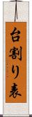 台割り表 Scroll