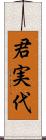 君実代 Scroll