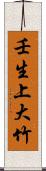 壬生上大竹 Scroll