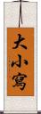 大小寫 Scroll