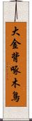 大金背啄木鳥 Scroll