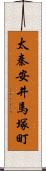 太秦安井馬塚町 Scroll