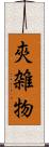 夾雑物 Scroll