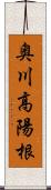 奥川高陽根 Scroll