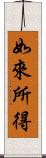 如來所得 Scroll