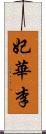 妃華李 Scroll