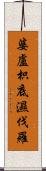 婆盧枳底濕伐羅 Scroll