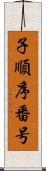 子順序番号 Scroll