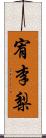 宥李梨 Scroll