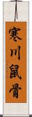 寒川鼠骨 Scroll