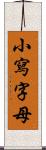 小寫字母 Scroll