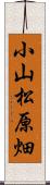 小山松原畑 Scroll