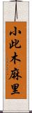 小此木麻里 Scroll