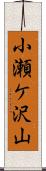 小瀬ケ沢山 Scroll
