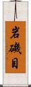 岩磯目 Scroll