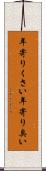 年寄りくさい Scroll