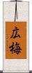 広梅 Scroll