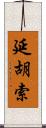 延胡索 Scroll