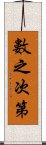 數之次第 Scroll