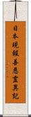 日本現報善悪霊異記 Scroll