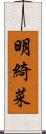 明綺菜 Scroll