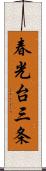 春光台三条 Scroll