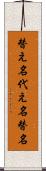 替え名 Scroll