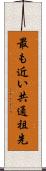 最も近い共通祖先 Scroll