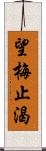 望梅止渴 Scroll