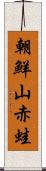 朝鮮山赤蛙 Scroll