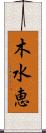木水恵 Scroll