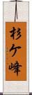 杉ケ峰 Scroll