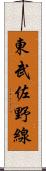 東武佐野線 Scroll