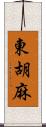 東胡麻 Scroll