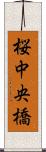 桜中央橋 Scroll