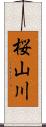 桜山川 Scroll