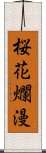 桜花爛漫 Scroll